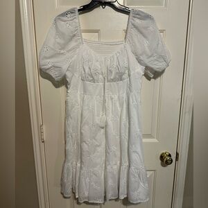SHEIN Curve White Dress